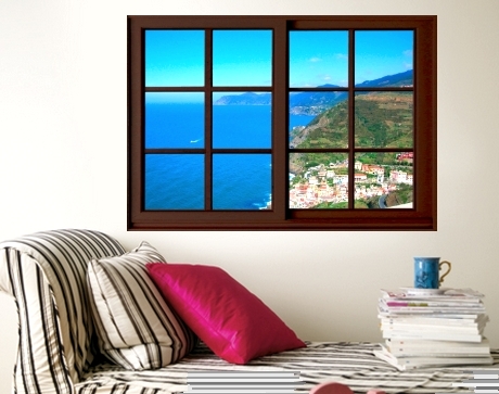 window view ocean poster