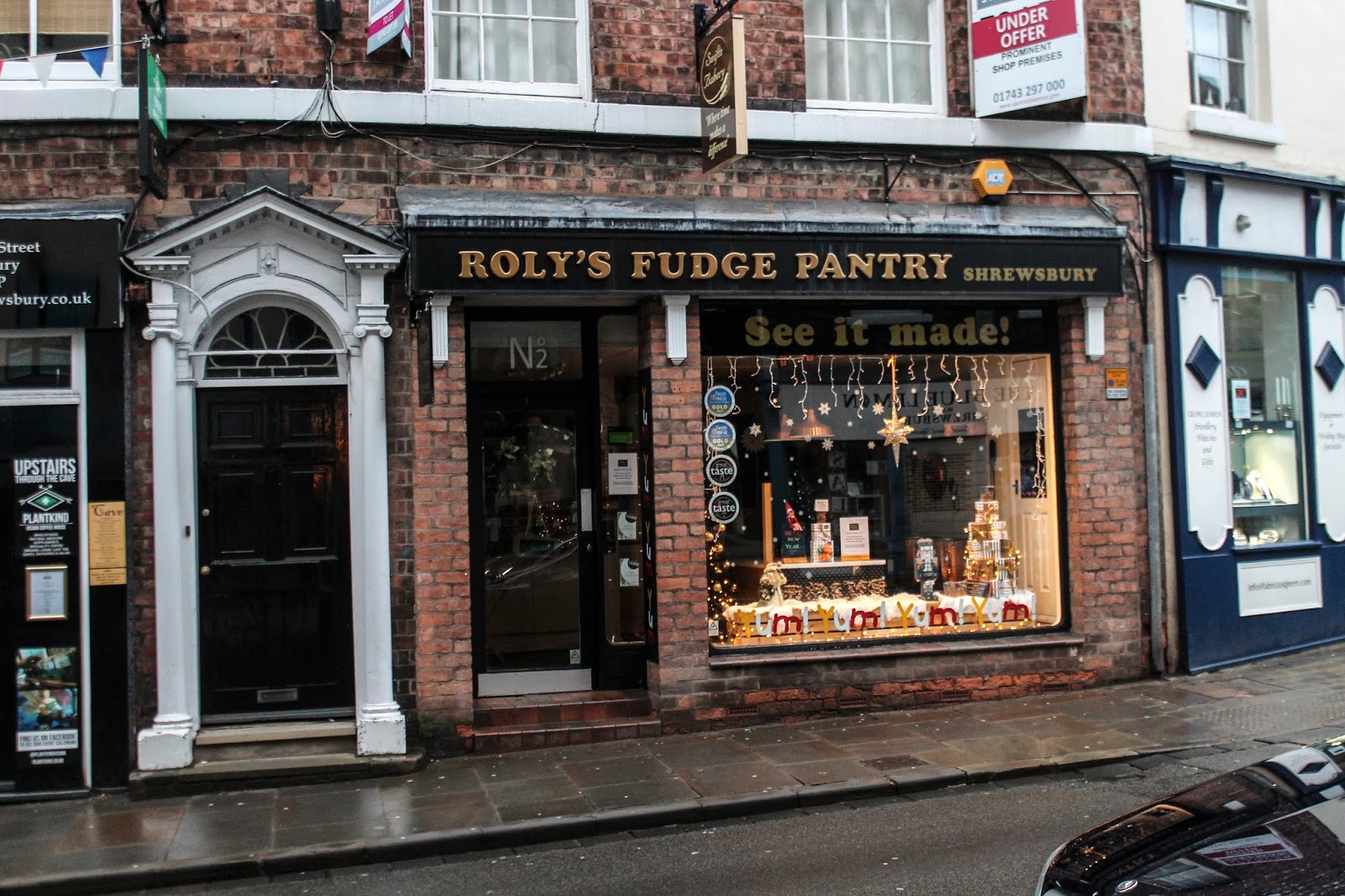 Shrewsbury from where you are not The Fudge Shop Cellar