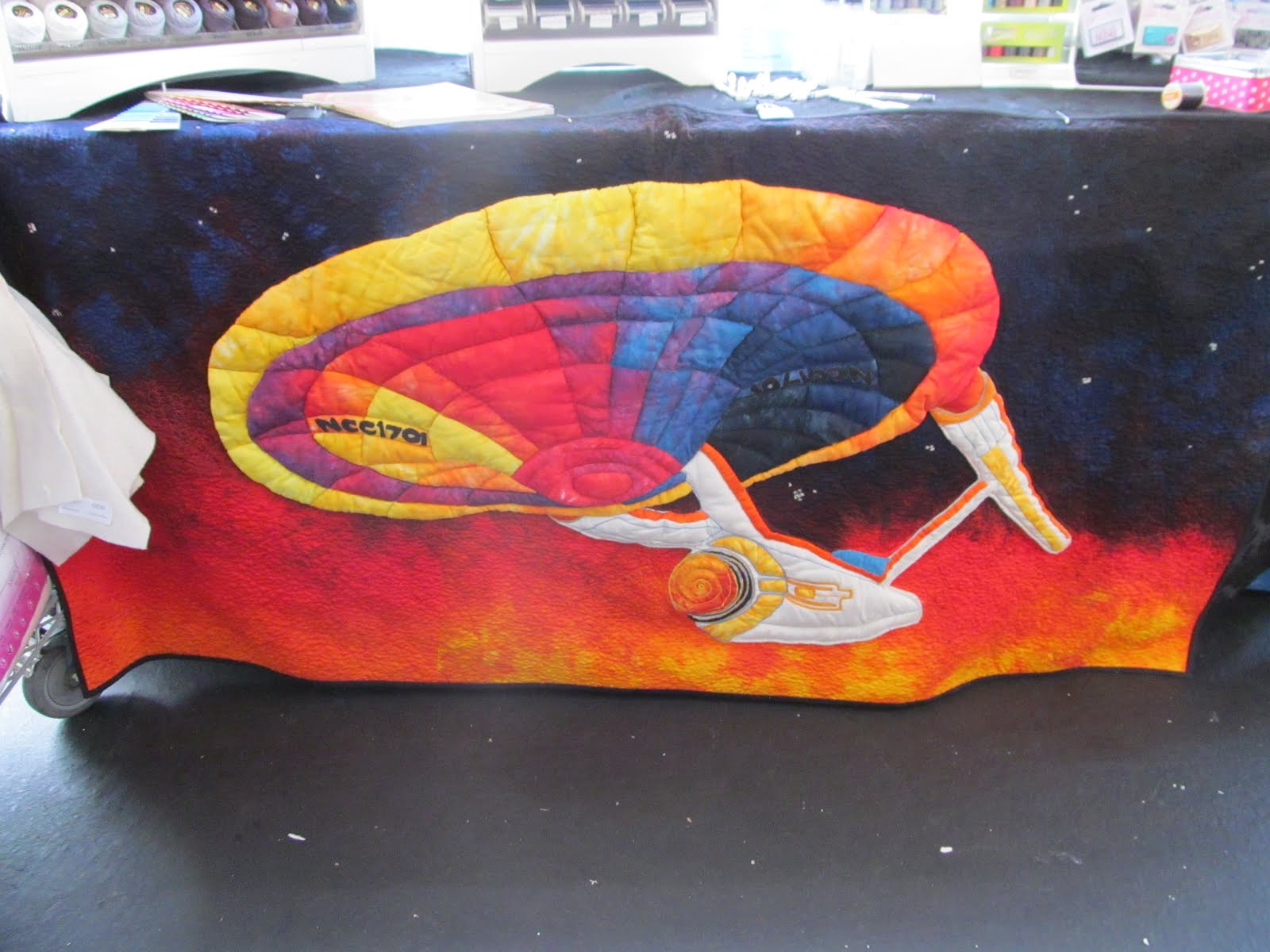 Voices from the Future USS ENTERPRISE in fabric