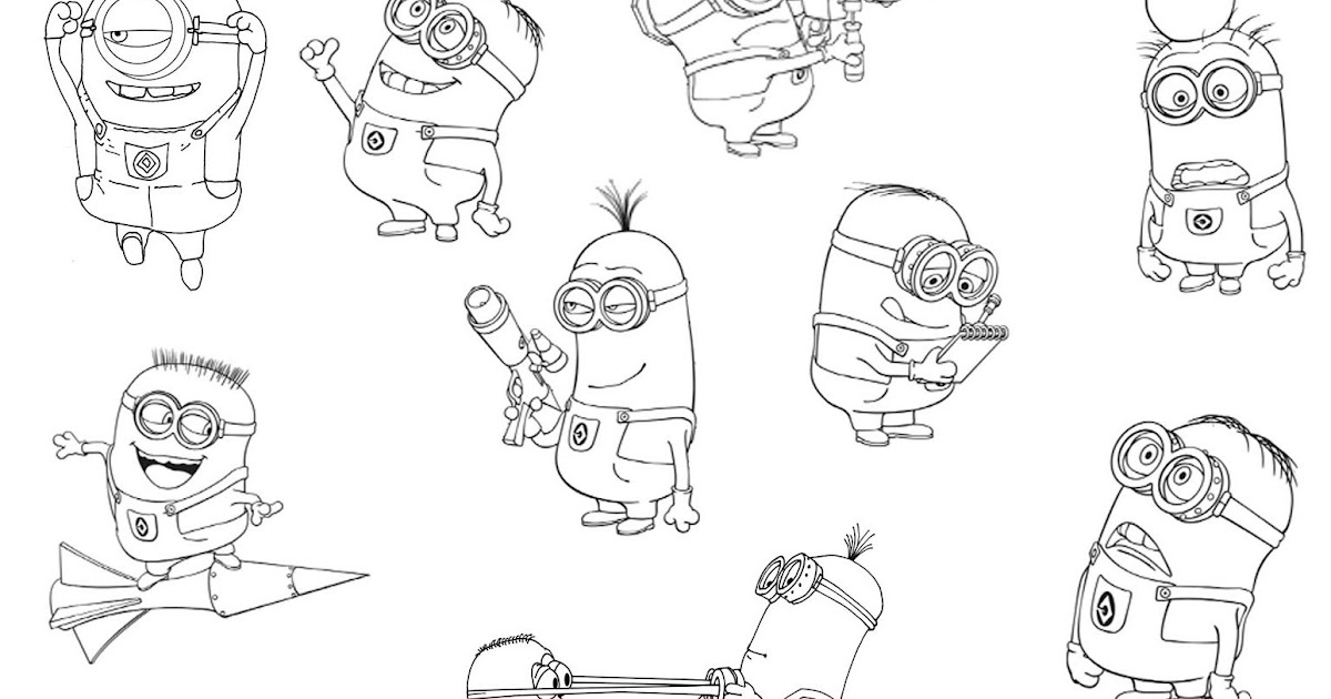 Despicable Me and Minions free printable coloring pages. - Oh My Fiesta! in english