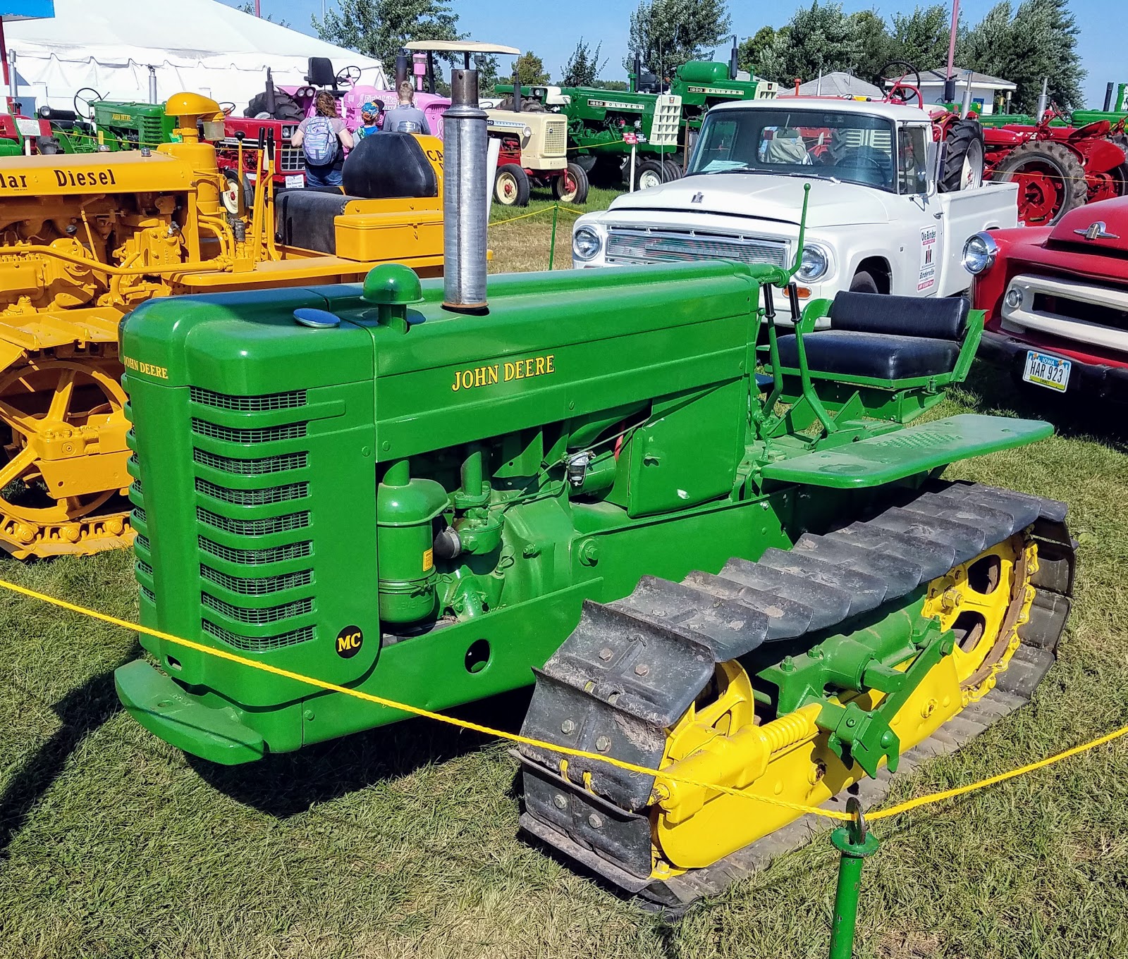 History and Culture by Bicycle Spencer, Iowa 2018 Clay County Fair, 1952 John Deere MC, 09/11/2018