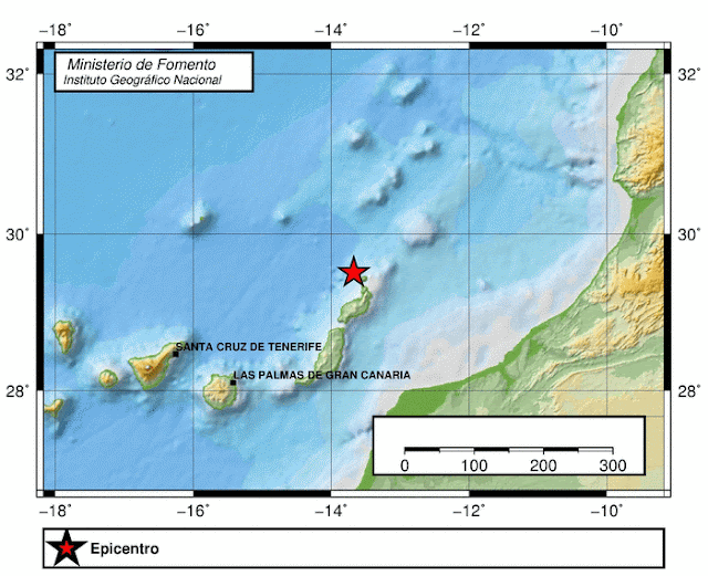 Terremoto Norte Lanzarote y La Graciosa, 4 abril