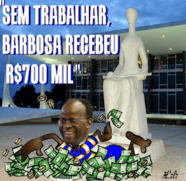 Ministro Joaquim Barbosa recebe sem trabalhar