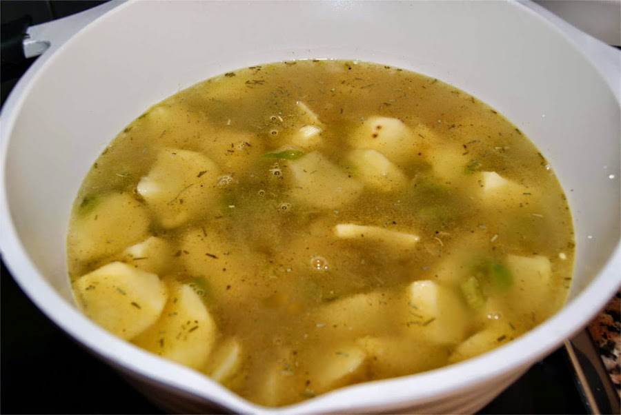 Abadejo con patatas paso 4