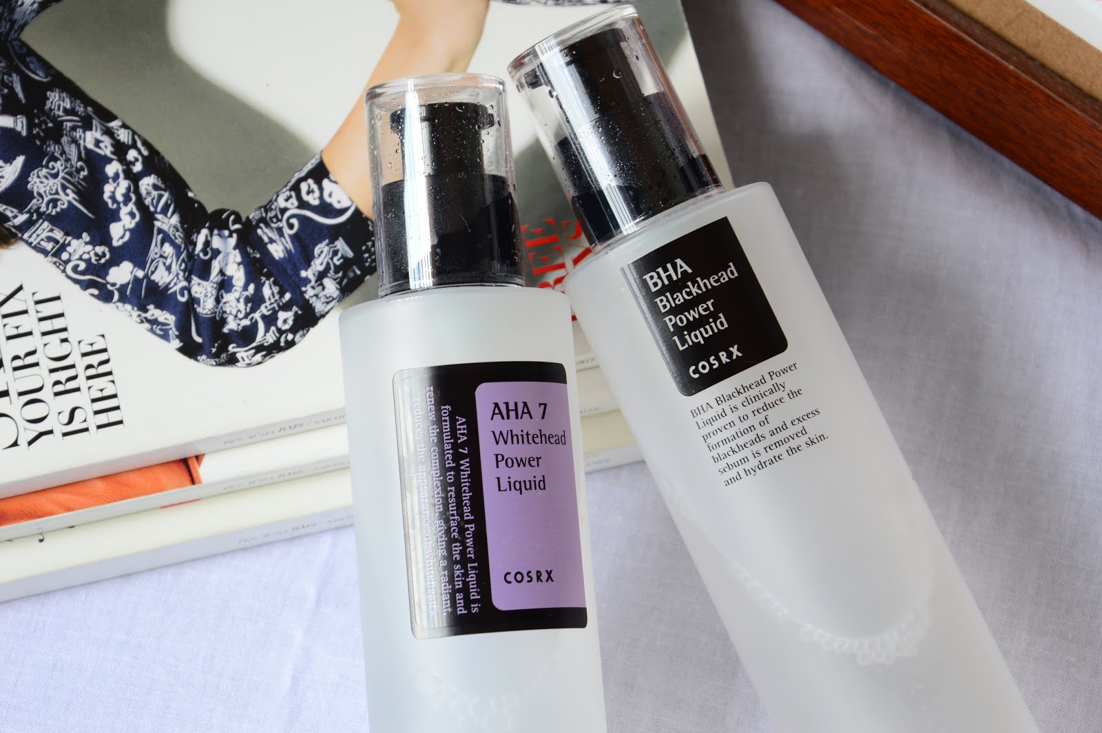 REVIEW COSRX BHA Blackhead Power Liquid + AHA 7 Whitehead Power Liquid