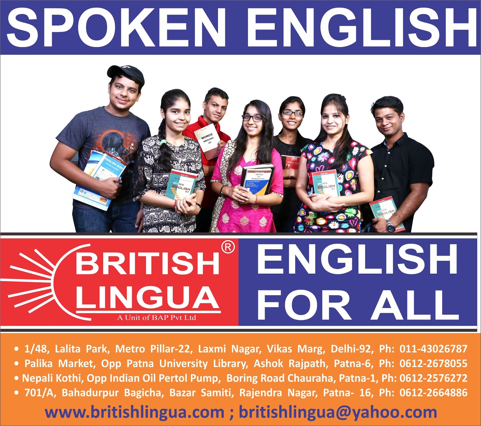 English spoken here. Spoken English. Spoken English Training. English speaking Zone.