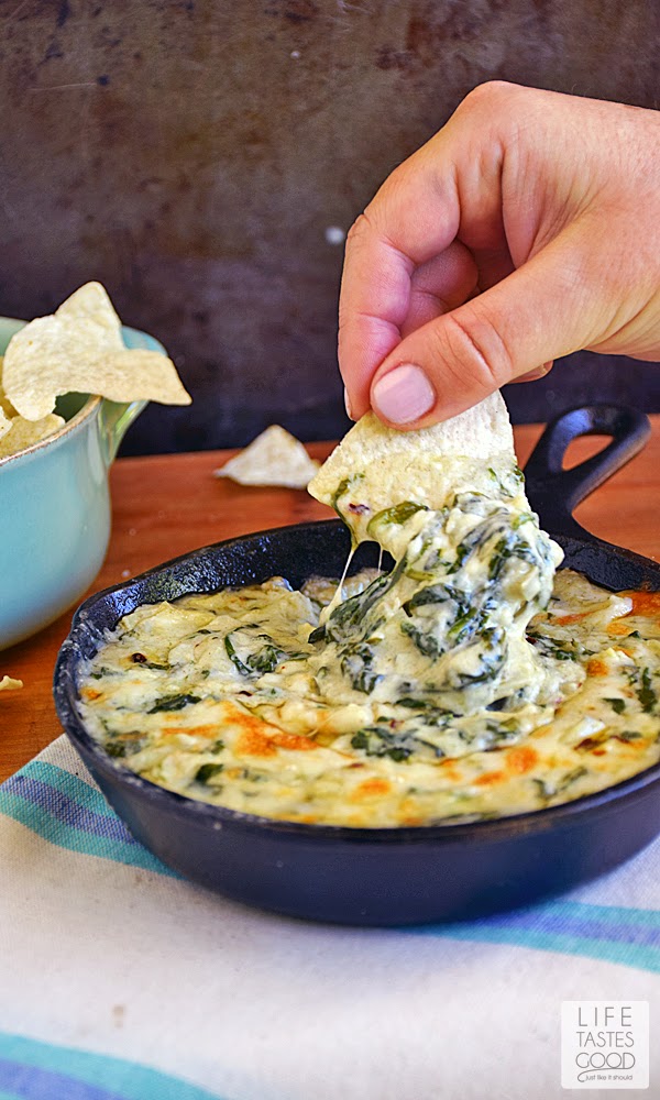 Easy Spinach Artichoke Dip Life Tastes Good
