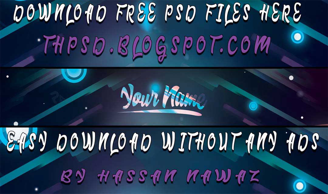 YouTube Channel Art And Logo Template Free PSD The PSD Hub