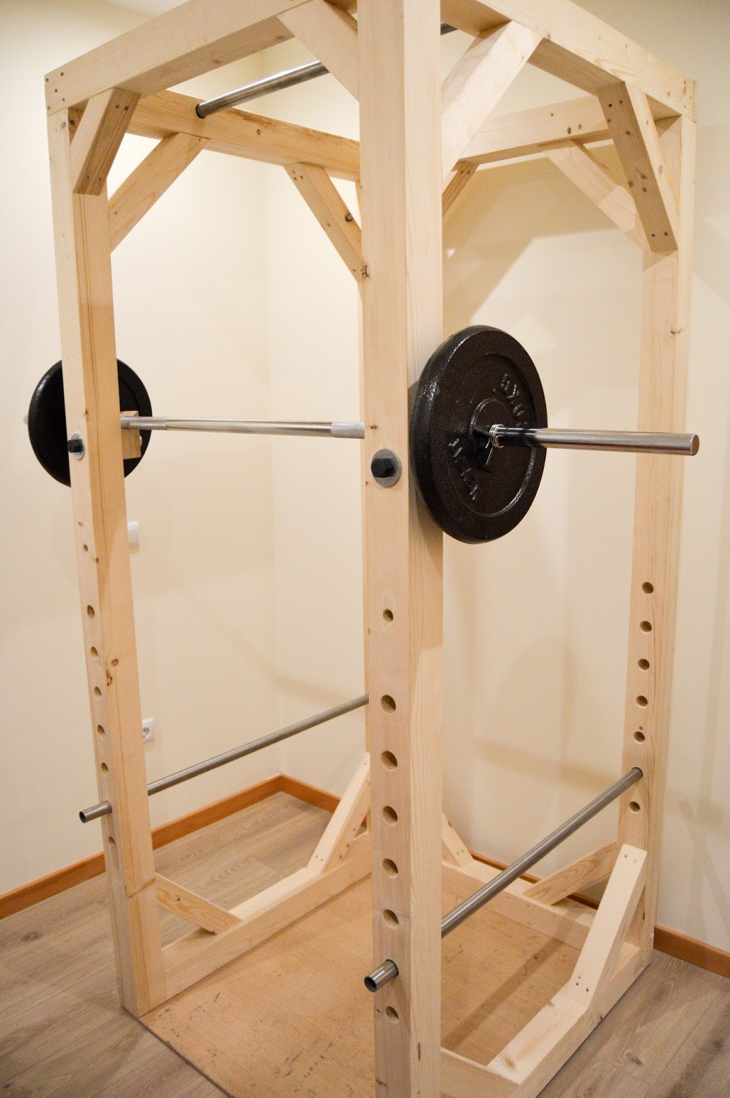 Building A Wood Squat Rack Ghetto Squat Rack Diy Squat Top Rack