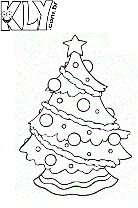 Árvore de Natal - Desenhos para Colorir - Desenhos Para Colorir