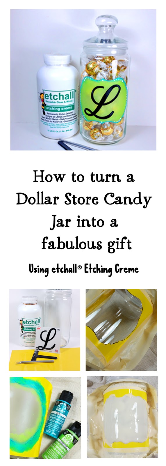 Turn a Dollar Store Jar into a Personalized Candy Dish The Flamingo