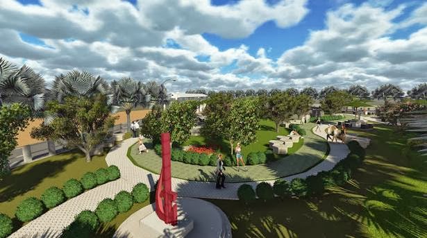 Jasa Gambar Desain Landscape Taman Asri Tanaman Pepohonan - ARUSHA