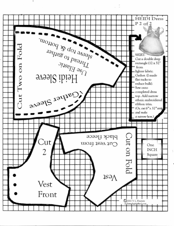 disney animator doll clothes pattern free