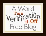 Buttons for Baga is a Word Verification Free Blog