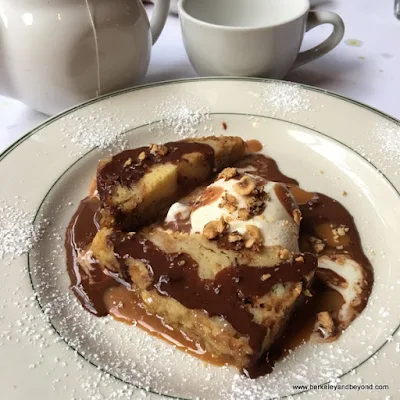 croissant pudding at Cafe de la Presse in San Francisco, California