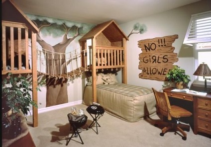 Dormitorio de Niño Tema Animales de la Selva - Ideas para decorar