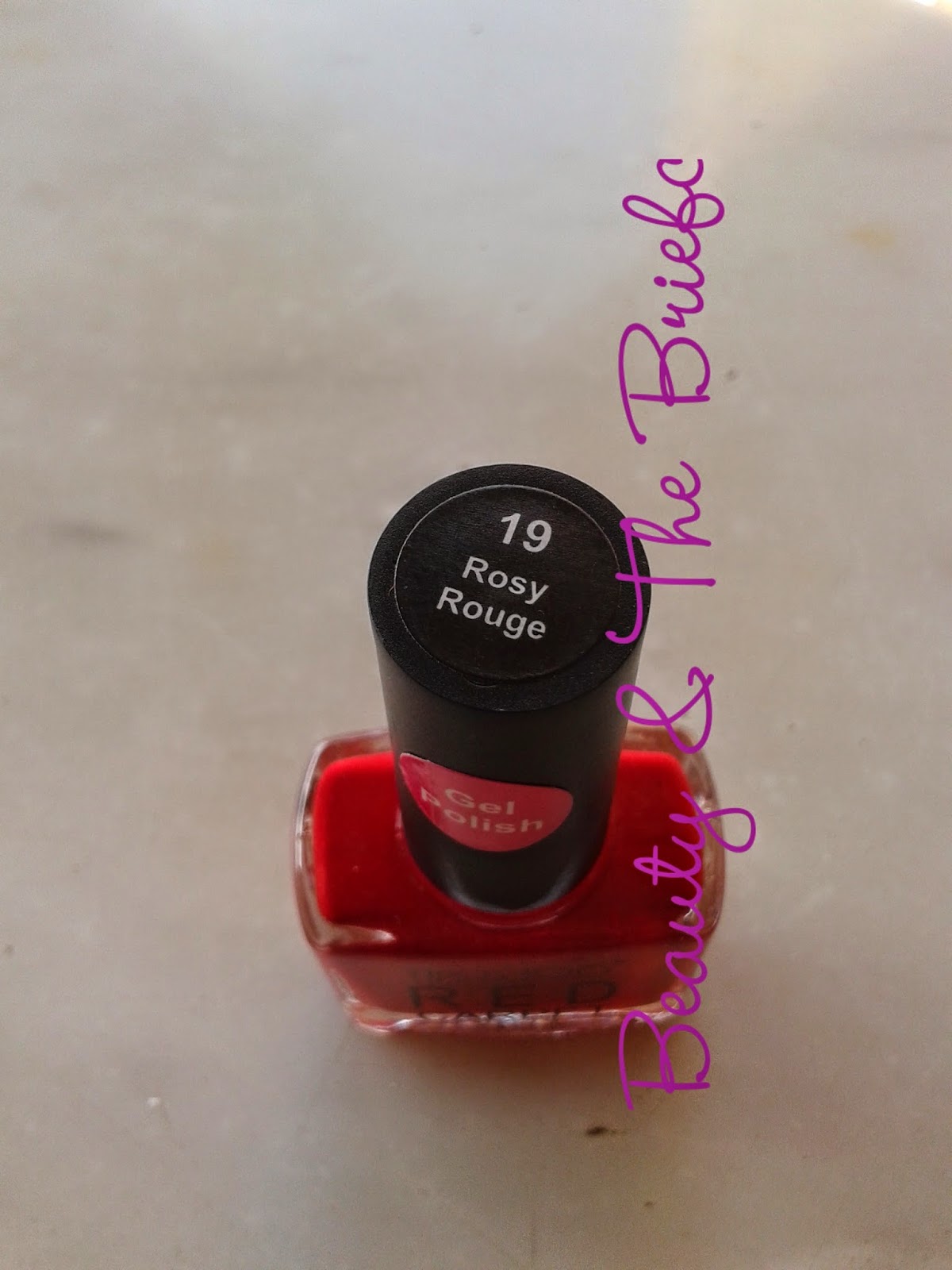 Beauty & The Briefcase Tips & Toes Red Carpet Gel Polish in Rosy Rouge Review, Swatch,Price & NOTD
