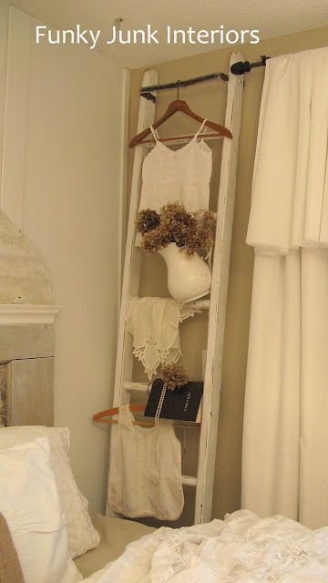Vintage+ladder+garment+hanger