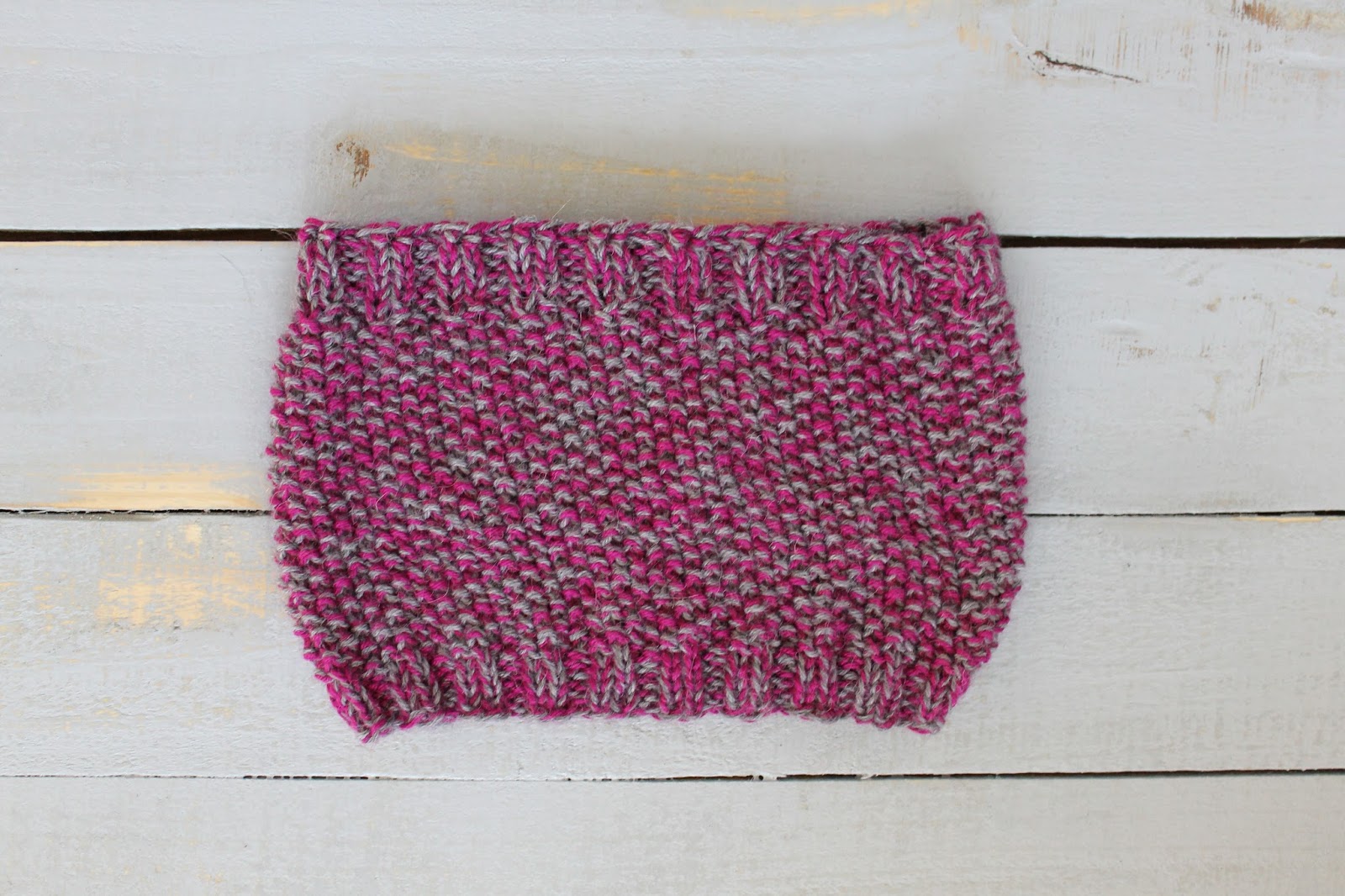 Free Pattern Knit Marled Seed Stitch Cowl The Feisty Redhead