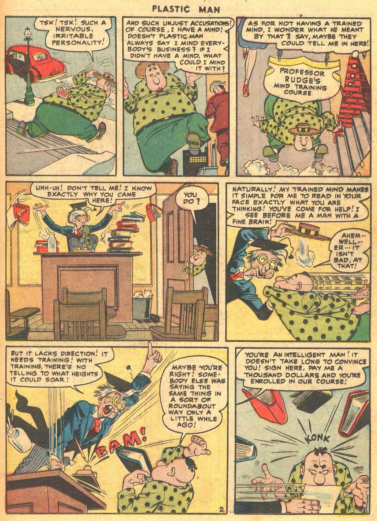 Read online Plastic Man (1943) comic -  Issue #7 - 27