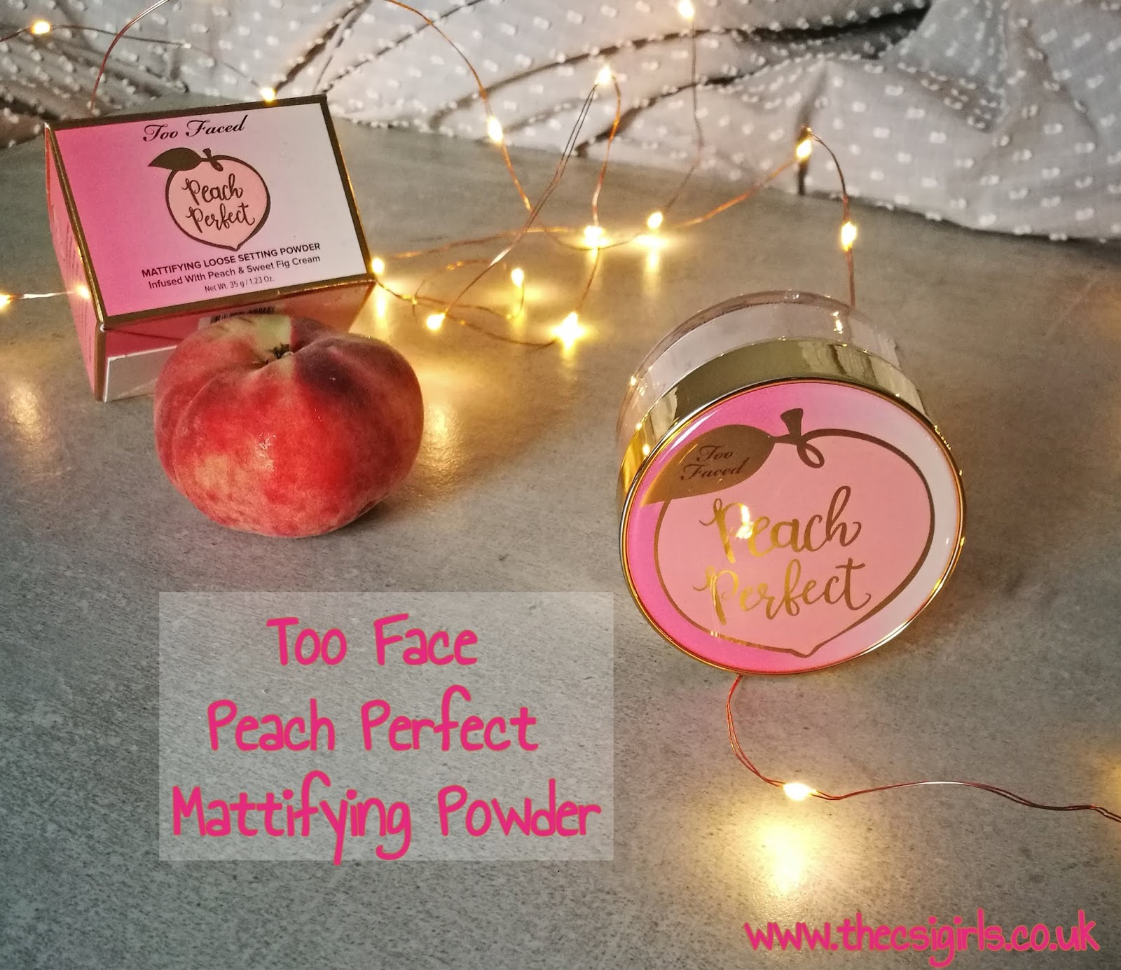 Beauty: Too Faced Peach Perfect Mattifying Loose Setting Powder