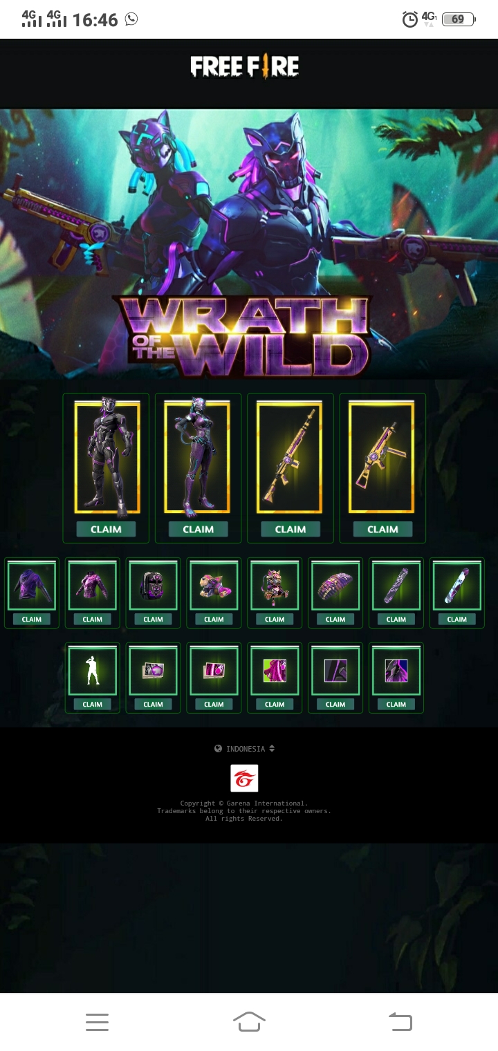 Free Script Web Phising FFElitePass 12 Dark Borneo SC99