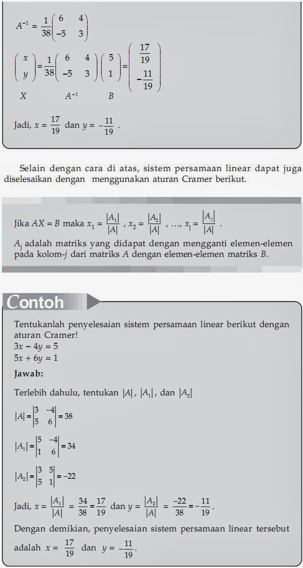 UTBK SBMPTN JOGJA 2020 Sistem Persamaan Linear Matriks