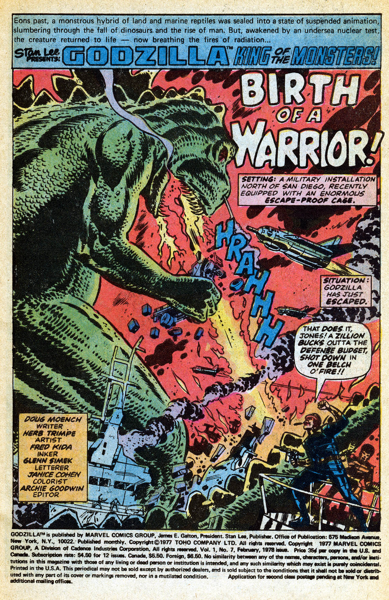Read online Godzilla (1977) comic -  Issue #7 - 3