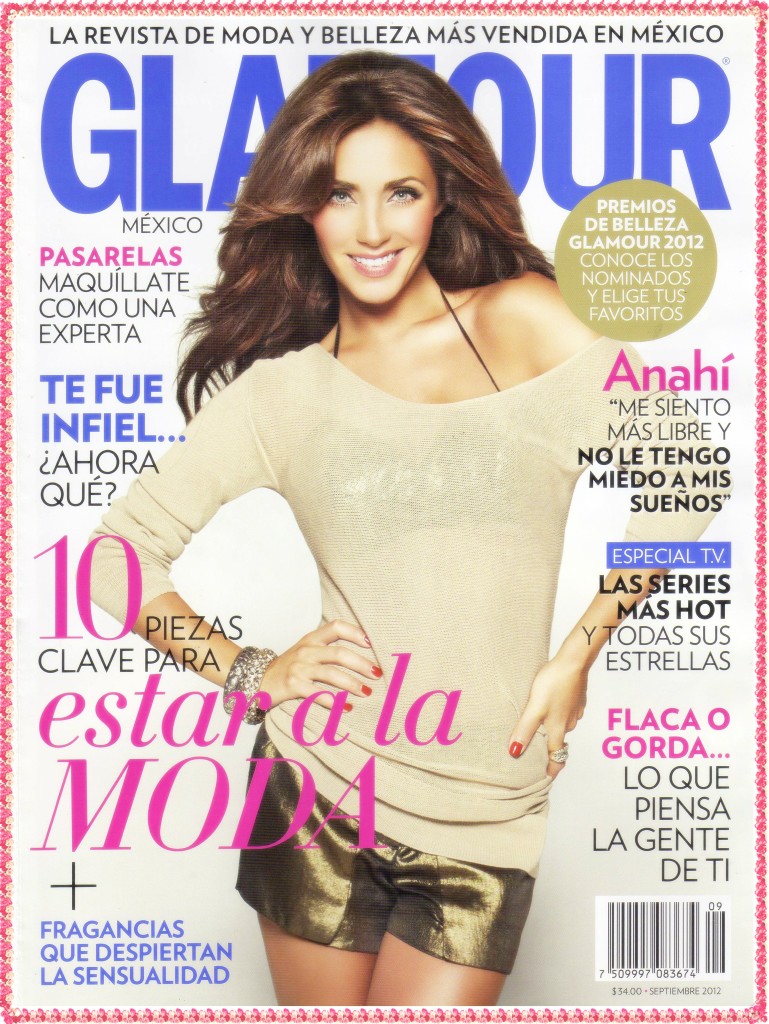 Anahí Puente News [SCANS] Anahí na capa da revista Glamour México de