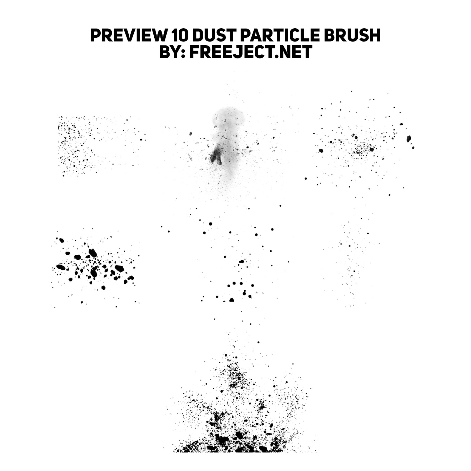 Free Dust Particle Brush Set Brush Set