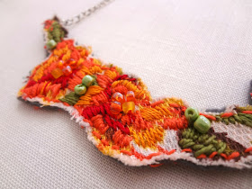 Fabric necklace