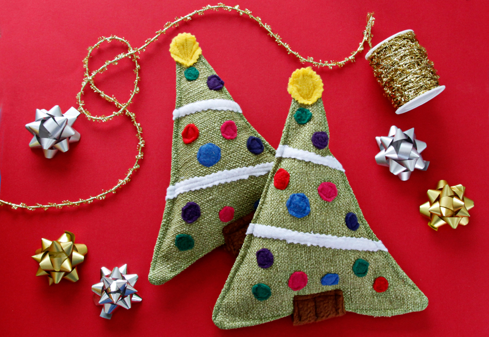 Dalmatian DIY DIY Squeaky Softie Christmas Tree Dog Toy