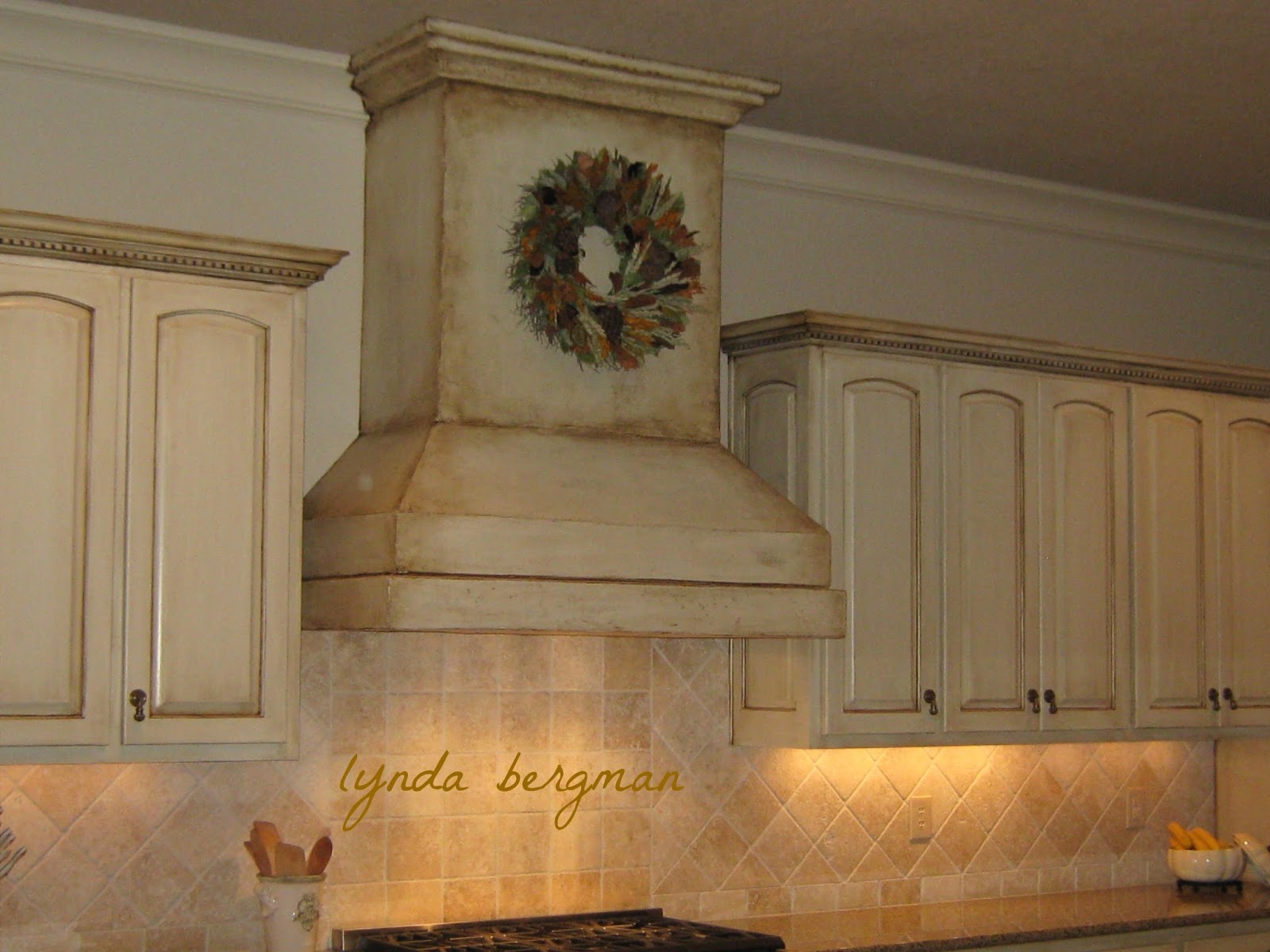 Lynda Bergman Decorative Re Painting Christa S Vent A Hood Re Painting Christa S Vent A Hood From Antique Copper To Matching Her Kitchen Cabinet Special Finish