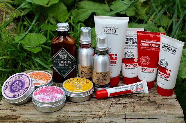 sportique skincare products for cyclists