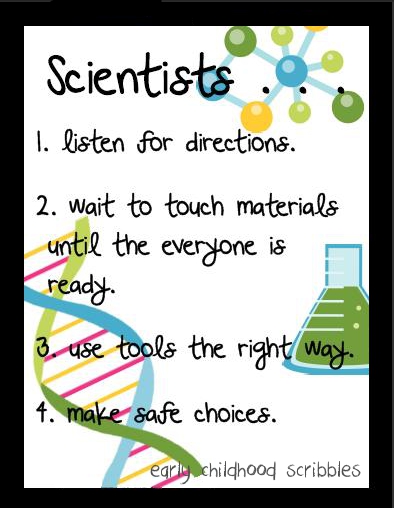Early Childhood Scribbles: Science "Rules" Poster