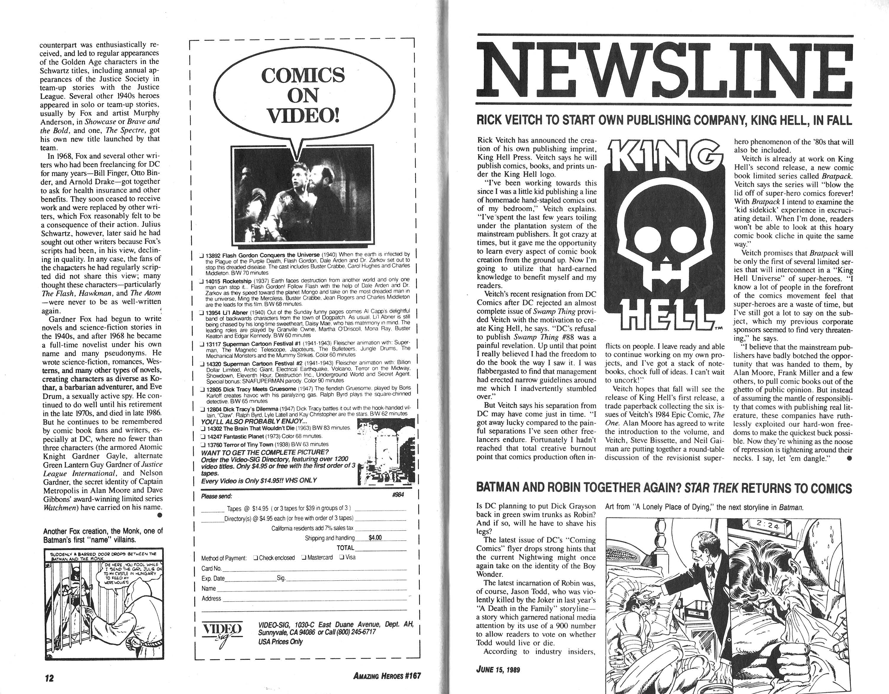 Read online Amazing Heroes comic -  Issue #167 - 7