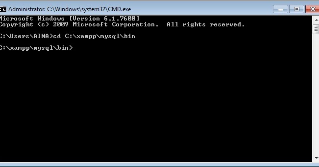 Happy Coding: Mengoneksikan MySQL melalui Command Prompt (CMD)