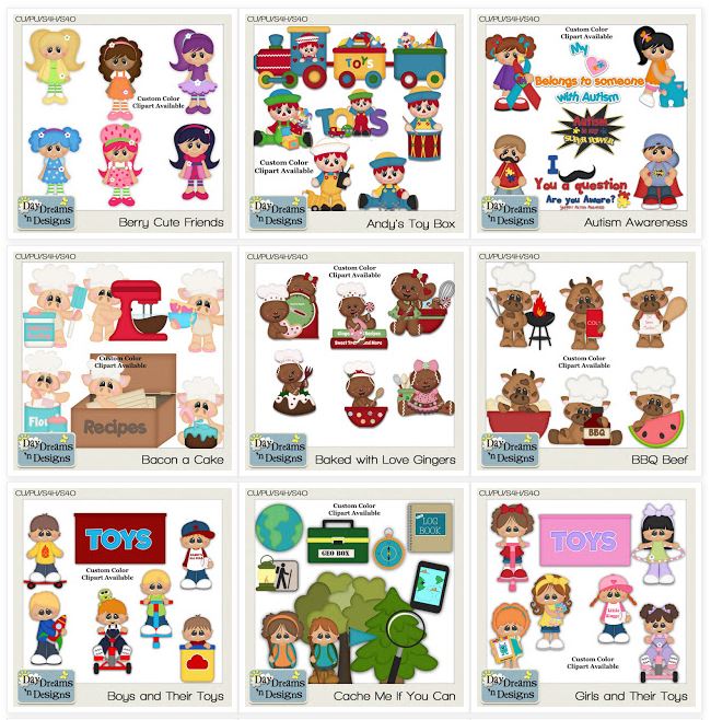 http://daydreamsndesigns.blogspot.com/p/clipart-sets-available-for-custom-colors.html