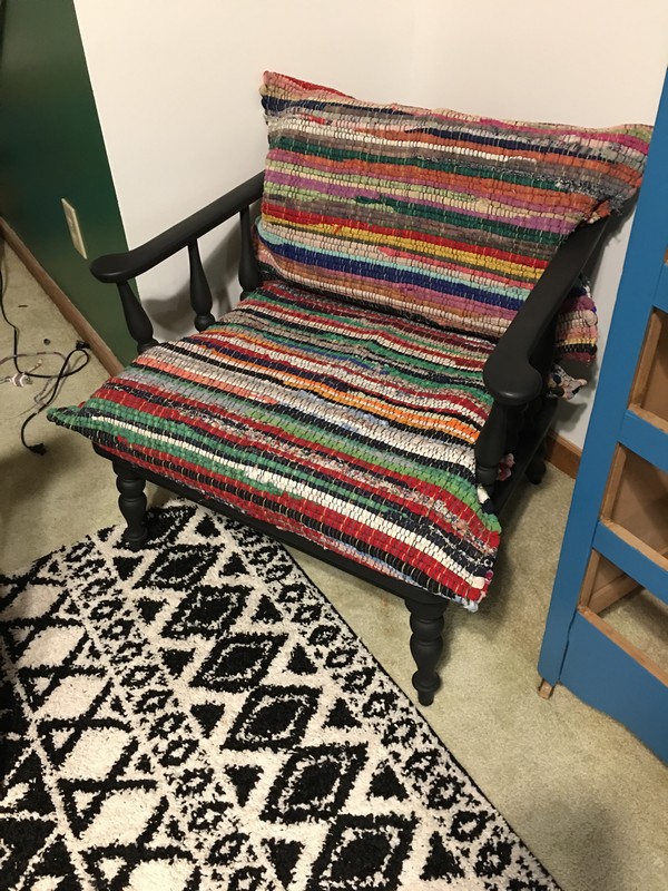 DIY Recover Chair Cushions With Rag Rugs The Roots of Home