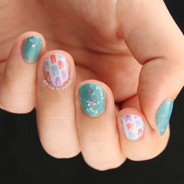 Tooth Nail Art Featuring KBShimmer Laugh Myself Lily & piCture pOlish LakoDom