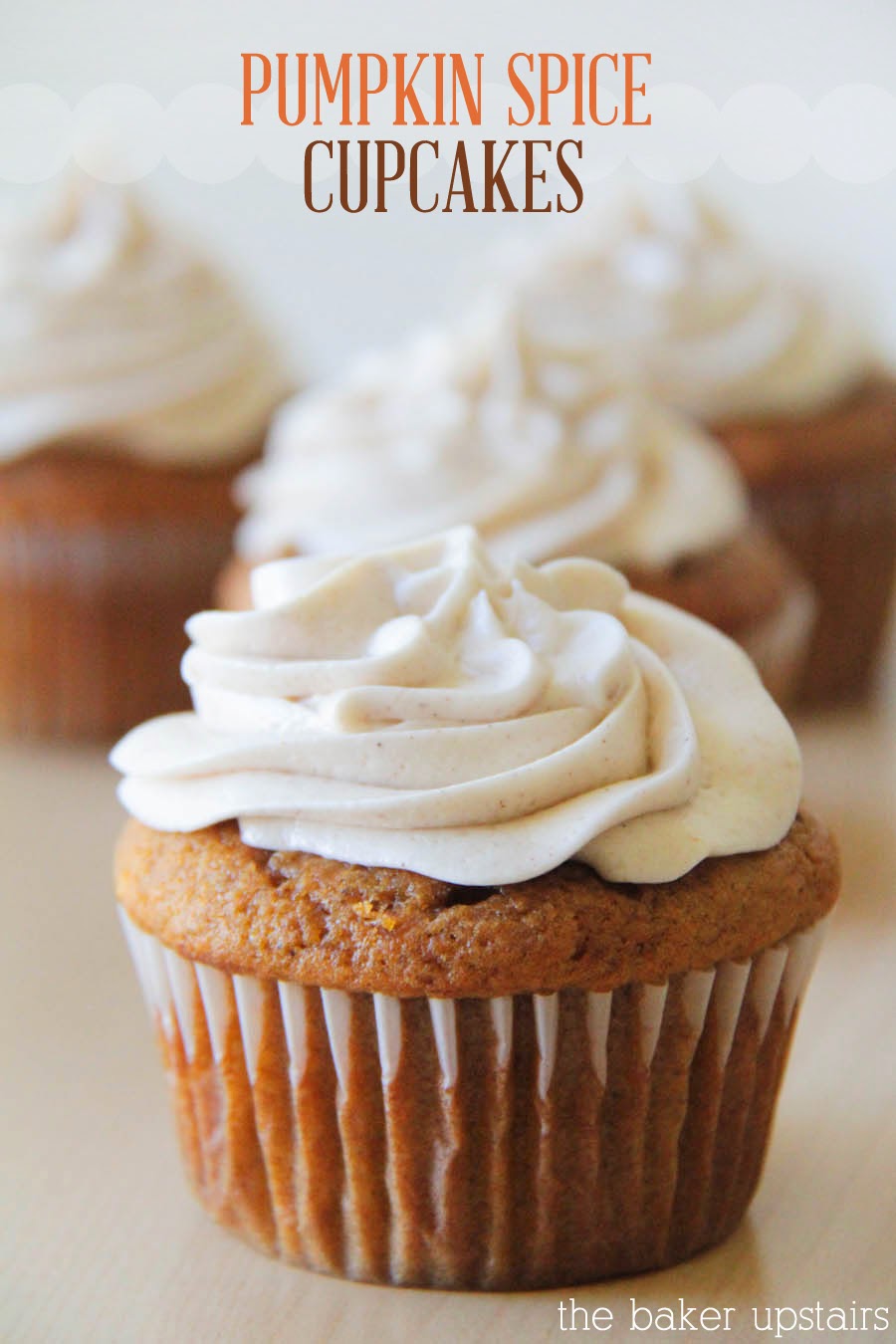 The Baker Upstairs: pumpkin spice cupcakes