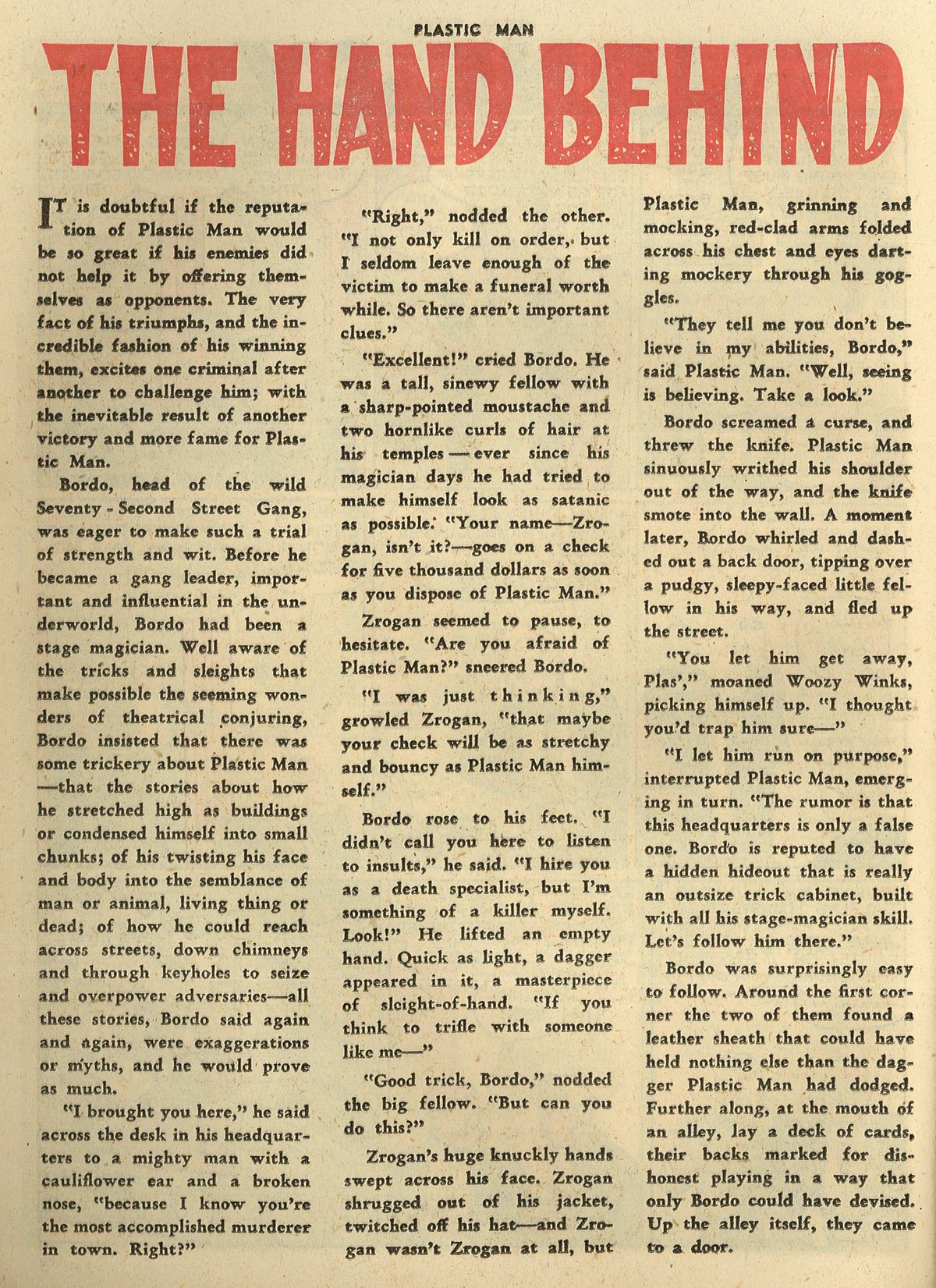 Read online Plastic Man (1943) comic -  Issue #3 - 34