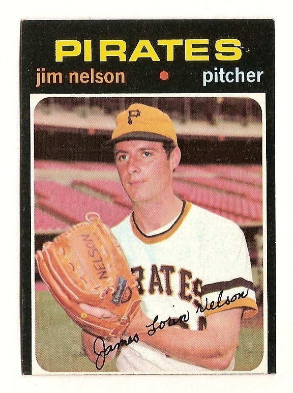 Jim Nelson 1971 baseball card