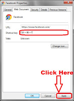 how to create shortcut key in windows
