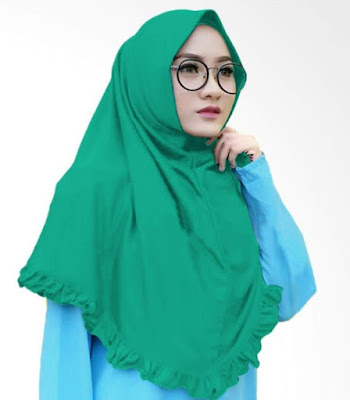 gambar model hijab rempel terbaru