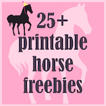 round-up of horse and pony freebies