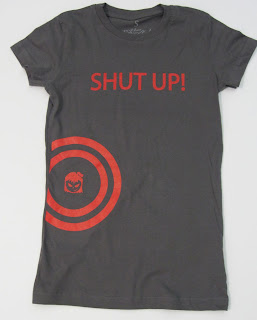 Fighter girls grey shut up or I will punch you in the liver t shirt