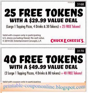 Free Printable Chuck E Cheese Coupons Free Printable Chuck E Cheese Coupons