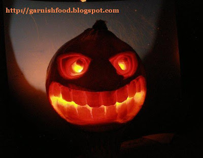 3D pumpkin face