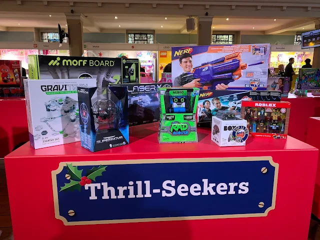 Display of the Thrill Seekers from DreamToys for Christmas 2018